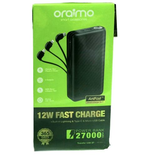 Oraimo Power Bank (P5271) 27000mAh 1