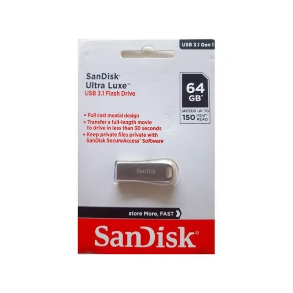 Sandisk USB 3.1 Ultra Luxe Metal Flash Disk Drive 32GB 64GB -150MBPS